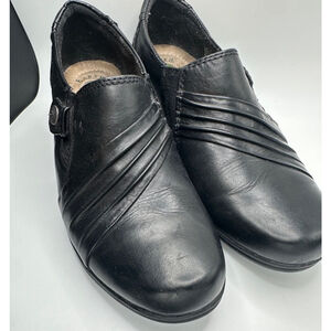 Women's Earth Origins Black Rhoda shooties Leather Shoes Size 7 1/2